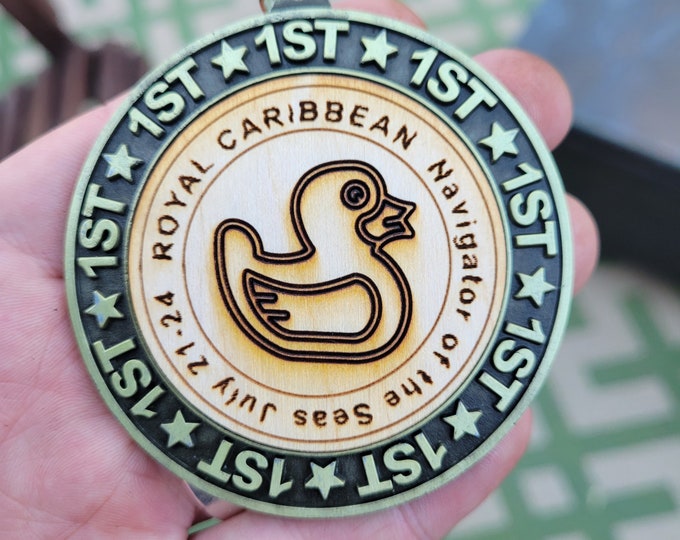 Ist Place round medal customization