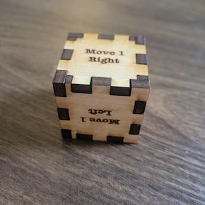 Custom wood die or dice