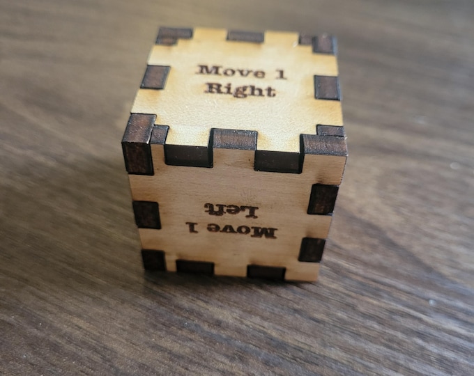 Custom wood die or dice