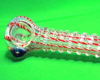 6” Glass Tobacco Pipe Bowl – Hand Blown Colorful Smoking Pipe | Assorted Colors | Thick Glass | Unique Handmade