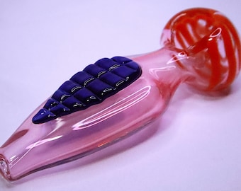 Limited Edition Hand Blown Colorful Smoking Pipe-Alien Edition | Durable & Compact | Thick Glass | Unique Handmade