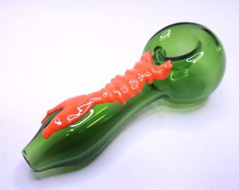 4 in Glass Tobacco Pipe Bowl – Hand Blown Colorful Smoking Pipe | Assorted Colors | Thick Glass | Unique Handmade