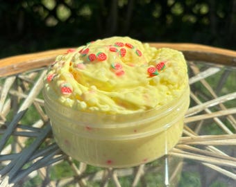 Strawberry Yogurt Slime - Scented Slime - Crunchy Slime - toy