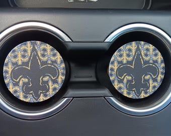 La Nouvelle-Orléans, accessoires de voiture, décoration de voiture, dessous de verre de voiture, dessous de verre, décoration automobile, dessous de verre porte-gobelet, cadeau pour lui