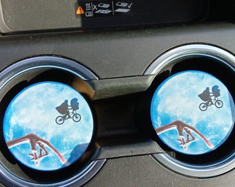 E.T. ,alien, Car Accessories, Car Decor, Car Coasters,Coaster, auto decor, gift for him, cup holder coaster, personalized coaster