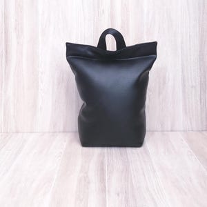 Noir, Cuir végétalien, Butoir de porte, Butoir de porte en tissu, Butoir de porte décoratif, Butoir de porte rempli, Butoirs de porte d&#39;intérieur