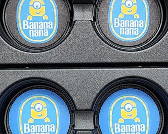 Minions, Accessori per auto, Decorazioni per auto, Sottobicchieri per auto, Decorazioni per auto, Sottobicchieri portabicchieri, Regalo per lei, Ciondolo per auto, Sottobicchieri per veicoli, Set di sottobicchieri