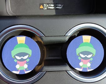 Posavasos de Marvin el Marciano, accesorios para coche, decoración para coche, posavasos, decoración para auto, regalo para papá, regalo para él, regalo para ella