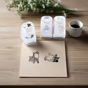 Timbro personalizzato con ritratto di testa di animale domestico, timbro personalizzabile per cani e gatti da foto, timbro autoinchiostrante, timbro per bambini, timbro con immagine di animale domestico carino, regalo commemorativo per animali domestici