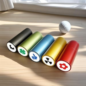 Tampon nom personnalisé pour balle de golf, Marqueur de balle de golf personnalisé, Accessoires pour tampon encreur couleur, Cadeaux sport pour golfeur, Cadeau fête des pères