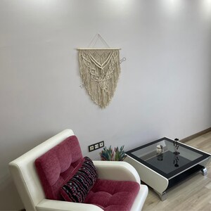Handmade Macrame Wall Hanging - Cotton Boho Art for Artistic Interiors