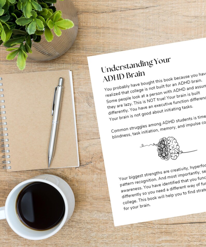 ADHD Student Guide to Crushing College: 60‑Page Ebook Including Worksheets & Bonus Content image 3