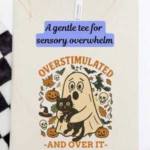 Neurodivergent Halloween Shirt for Autism Awareness, Sensory Friendly Tee for Introverts Adhd Fall Shirt Quiet Halloween Costume Alternative