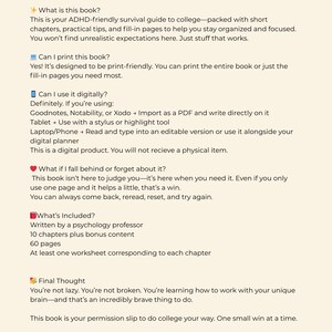 ADHD Student Guide to Crushing College: 60‑Page Ebook Including Worksheets & Bonus Content image 9