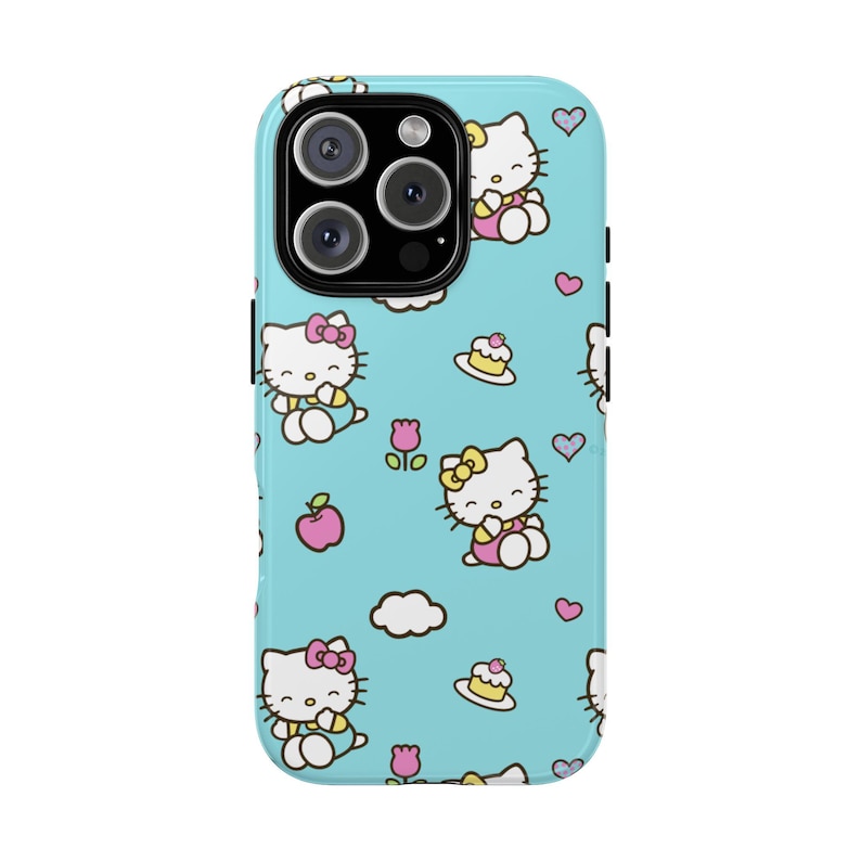 Cute Hello Kitty Phone Case, Kawaii Phone Protector, Girls Gifts, Custom Cases, Fun Phone Accessories, Hello Kitty Lover image 1
