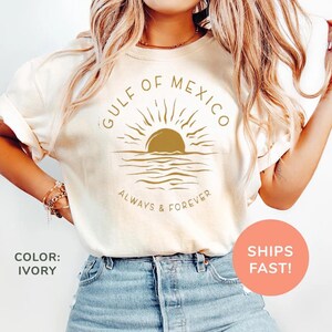Chemise Comfort Colors® Golfe du Mexique, T-shirt patriotique unisexe, T-shirt américain Golfe du Mexique, T-shirt American Pride Patriotic, T-shirt Map Lover