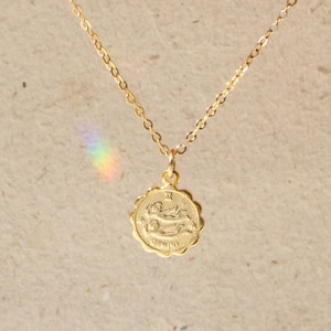 Dainty Zodiac Necklace | Zodiac Necklace | Delicate Zodiac Necklace | Gold Zodiac Necklace | Taurus Necklace | Celestial Jewelry