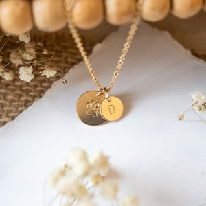 Paw Print Necklace | Pet Memorial Gift | Personalized Dog Lover Gift | Cat Lover Gift | Dog Mom Gift