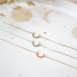 Dainty Moon Bracelet | Gold Moon Phase Bracelet | Celestial Jewelry | Minimalist Boho Bracelet | Best Friend Gift for Sister