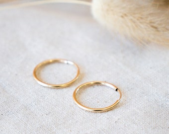 Small Hoop Earrings | Gold Hoop Earrings | Sterling Silver Hoops | Minimalist Earrings | Simple Earrings | Gift for Her | Hannah Hoops