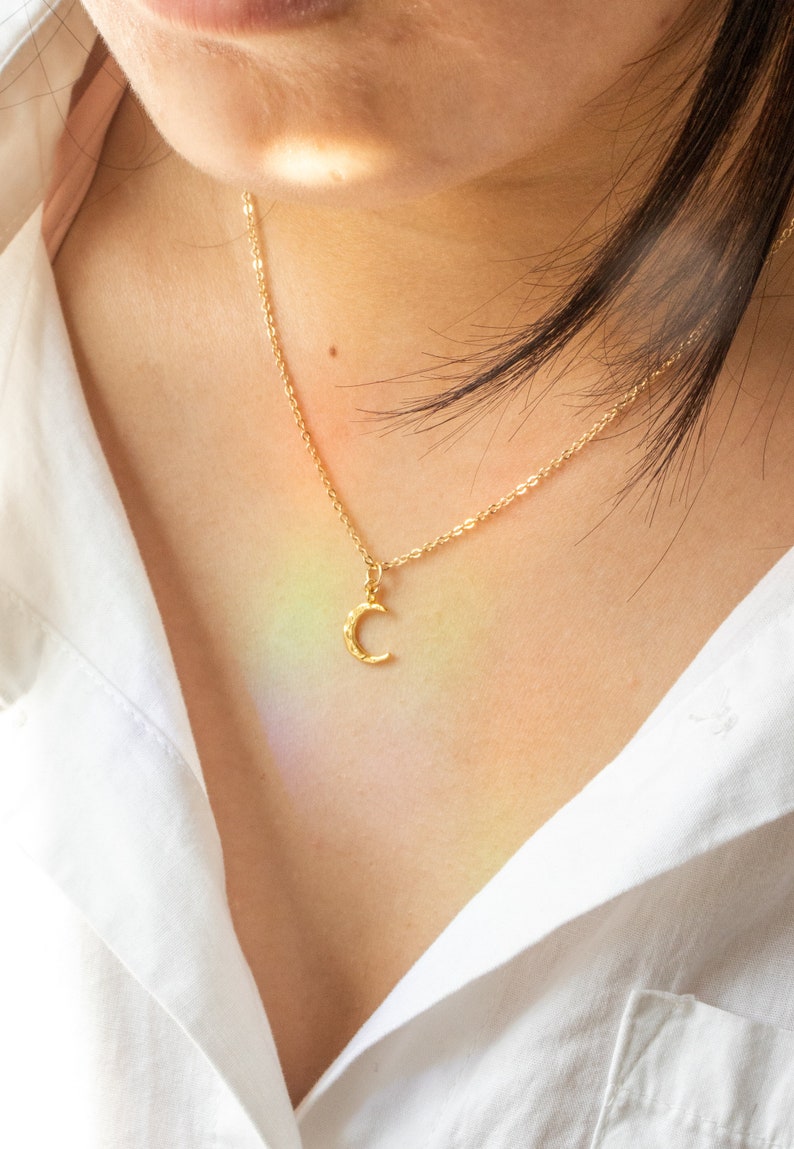 Moon Necklace Moon Phase Necklace Crescent Moon Necklace Celestial Jewelry Gift For Wife Best Friend Gift Birthday Gift image 3