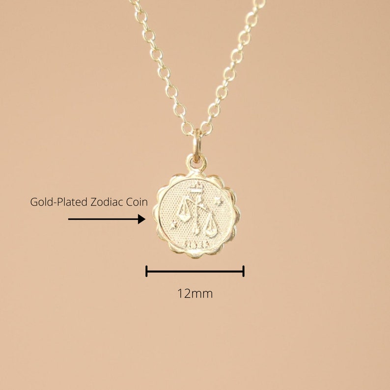 Dainty Zodiac Necklace Zodiac Necklace Delicate Zodiac Necklace Gold Zodiac Necklace Taurus Necklace Celestial Jewelry image 3