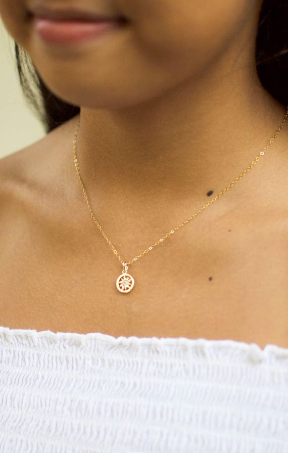 Sun Necklace Gold and Silver