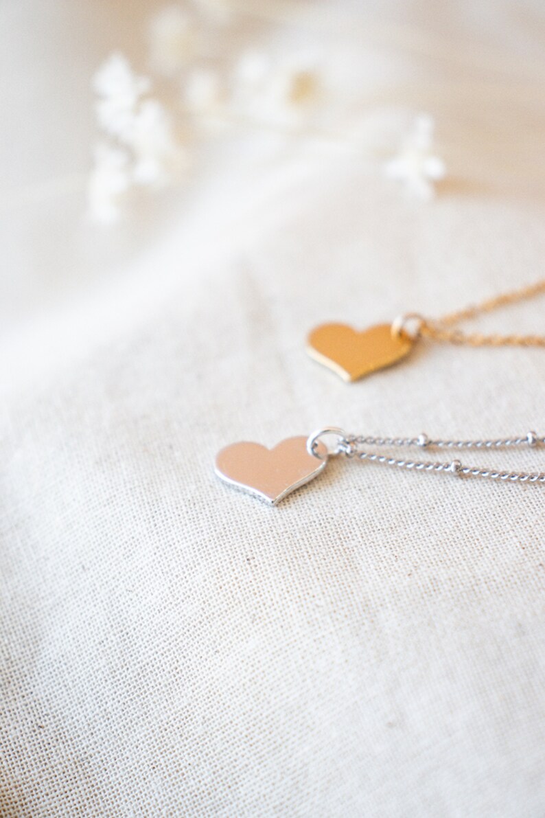 Mothers Day Gift Love Heart Necklace Gift for mom grandma Girlfriend Anniversary Gift Dainty Heart Necklace