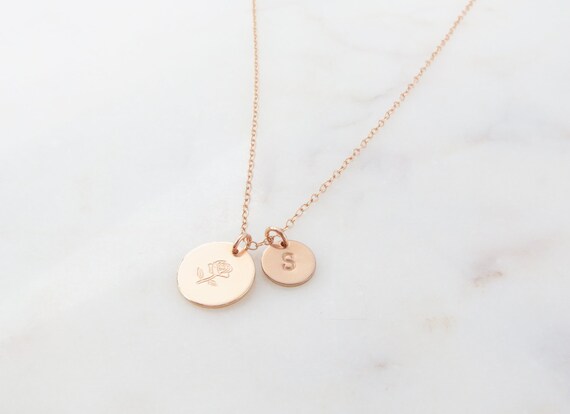 Disco de Oro Personalizado y Collar Peque/ña Estrella Regalo de D/ía de San Valent/ín Joyer/ía Celestial Regalo de Cumplea/ños