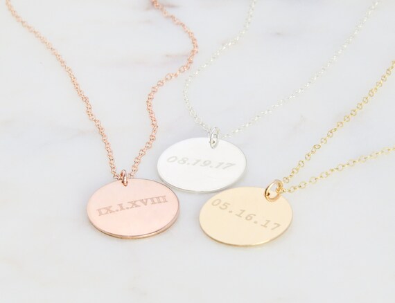 Wedding date necklace Clearance