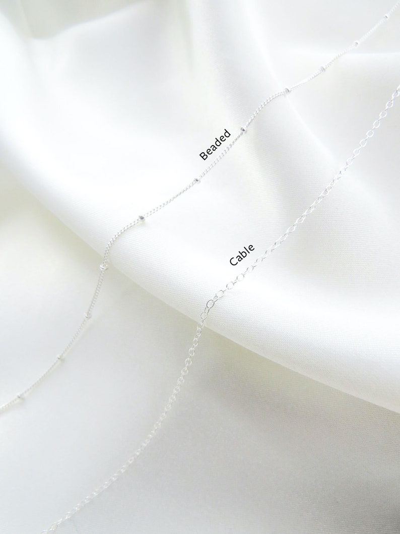 Gold Chain Necklace Layering Necklace Sterling Silver Chain Dainty Minimalist Necklace Simple Necklace Dainty Jewelry image 5