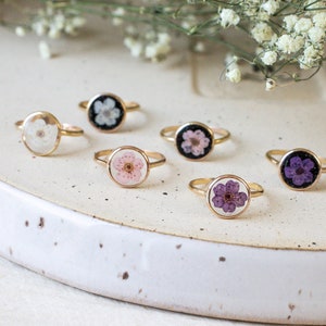 Pressed Flower Ring | Floral Ring | 14K Gold Filled Ring | Blossom Ring | Dainty Flower Ring | Real Flower Jewelry