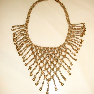 FABULOUS Antique BELLY DANCER Bib Necklace