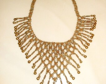 FABULOUS Antique BELLY DANCER Bib Necklace
