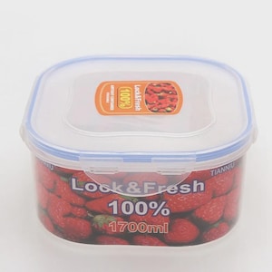 1 Pack Small Food Storage Container with Lid (11.8 oz) – Leakproof, BPA Free, Reusable Plastic Meal & Snack Prep – Microwave Safe, Stackable