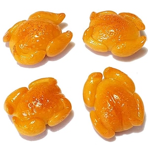 4 Puppenhaus Miniatur Brathähnchen * Puppen-Mini-Kost-Set Truthahn-Fleisch