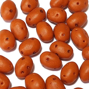 100 Puppenhaus Miniature Potatoes Doll Mini Food Kartoffel Gemüse * Grosse Lot Handgemachte Ton