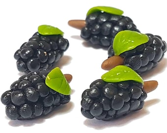 6 Pezzi Frutta In Miniatura Uva Scala 1:12 Per Casa Delle Bambole – Accessori Cucina - Foto 4
