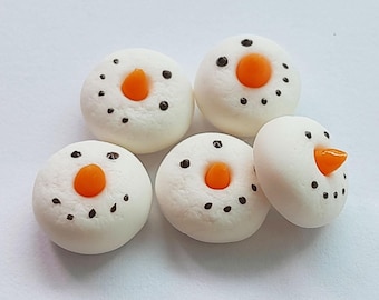 50 Miniature Dollhouse Donuts: Handmade Polymer Clay Bakery Lot