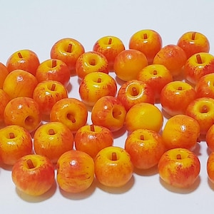 50 Puppenhaus Miniatur Gala Äpfel* Puppen Mini Essen Obst Apfel Set Grosshandel Handgemacht aus Ton