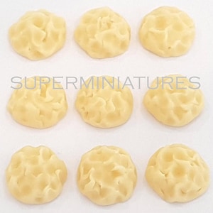 100 Puppenhaus-Miniatur-Kartoffelpüree *Puppenminifutter Kartoffelmahlzeit Koch Grosshandels-Lot Handgemacht aus Ton