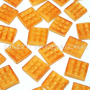 100 Puppenhaus Miniatur Waffeln * Puppe Mini Tiny Bäckerei Frühstück Brot Lebensmittel Großhandel Lot handgemachte Ton