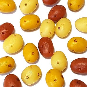100 Dollhouse Miniature Potatoes Doll Mini Food Potato Vegetable * Wholesale Lot
