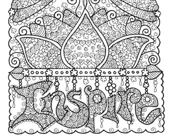 Featured image of post Yoga Coloring Pages For Adults - 5 pages instant download be brave coloring book inspirational #2488272.
