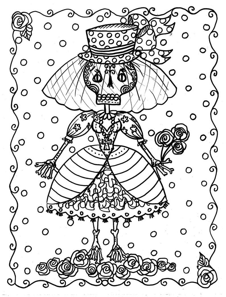 Instant Download Halloween Art Coloring for | Etsy