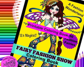 Fairy Fashion Show Digital book, Instant download, fairies, fashions and fun!