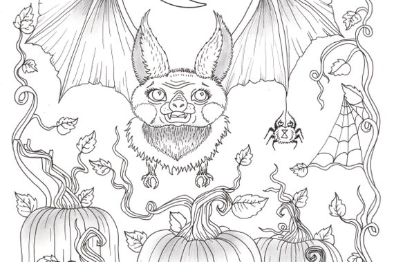 23+ Halloween Coloring Pages Bats