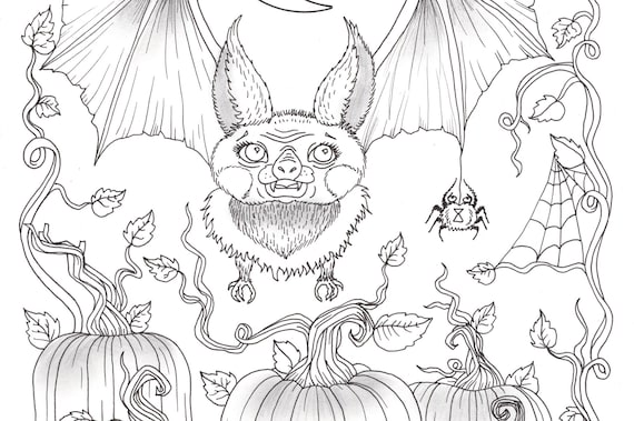 23+ Halloween Coloring Pages Bats