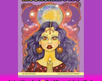 Moonshadows Coloring Book | Mystical Women, Fantasy Art (PDF)