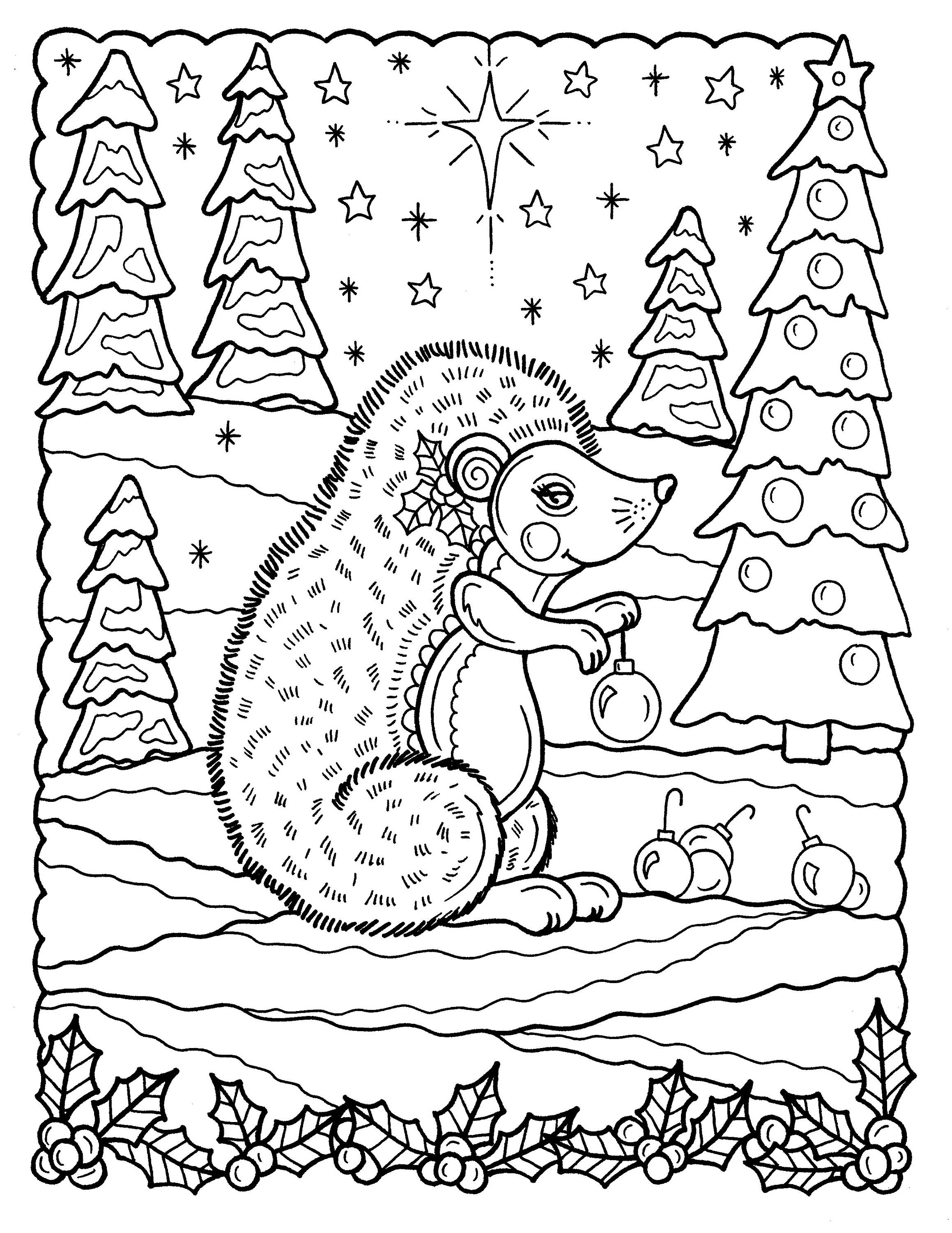 Download 5 Pages of Christmas Coloring pages fun and whimsical | Etsy